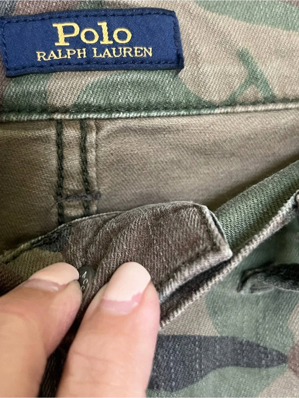 Camo Slim Fit Pants Boys 16 Polo Ralph Lauren Military Utility Y2K Inspired